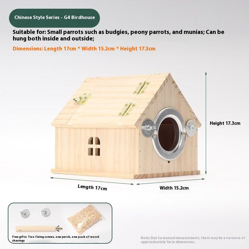 UNIKI Chim bằng gỗ lồng cho chim lồng Vẹt Thông tư lồng chống giật gân bằng chứng LỒNG CHIM đồ chơi cho vật nuôi - 7