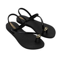 Sepatu Sandal Wanita Ipanema Glam Ring Sandal Black/Beige