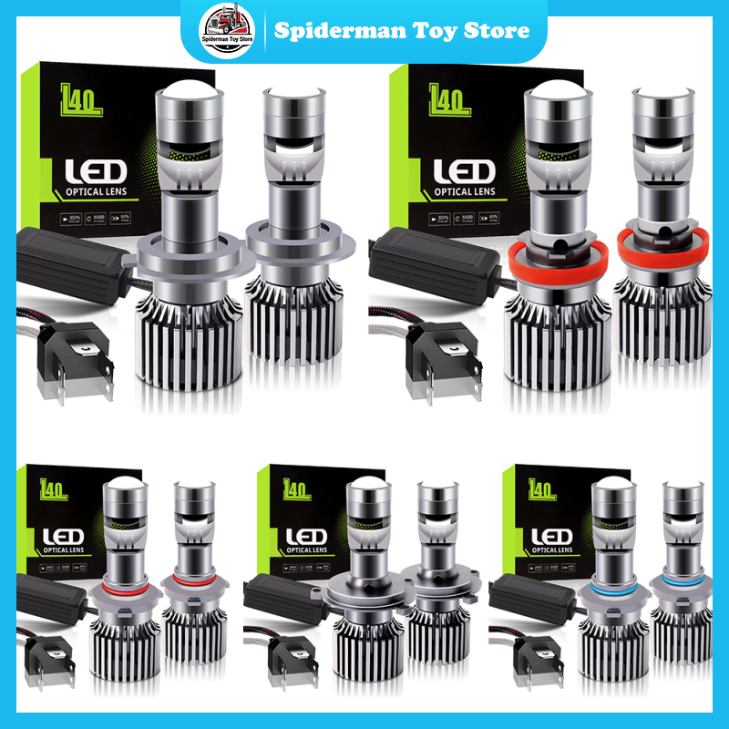 L40 Led Headlight Bulbs 300% Brighter 6000K Super Bright 12V 33W 8000LM LED Headlights Conversion Kits Pack Of 2