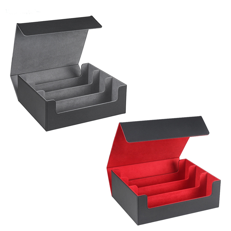 (HOBY) 1800+ Card Deck Case for Trading Cards, Magnetic Card Storage Box Top Side-Loading Deck Case Game Cards Box