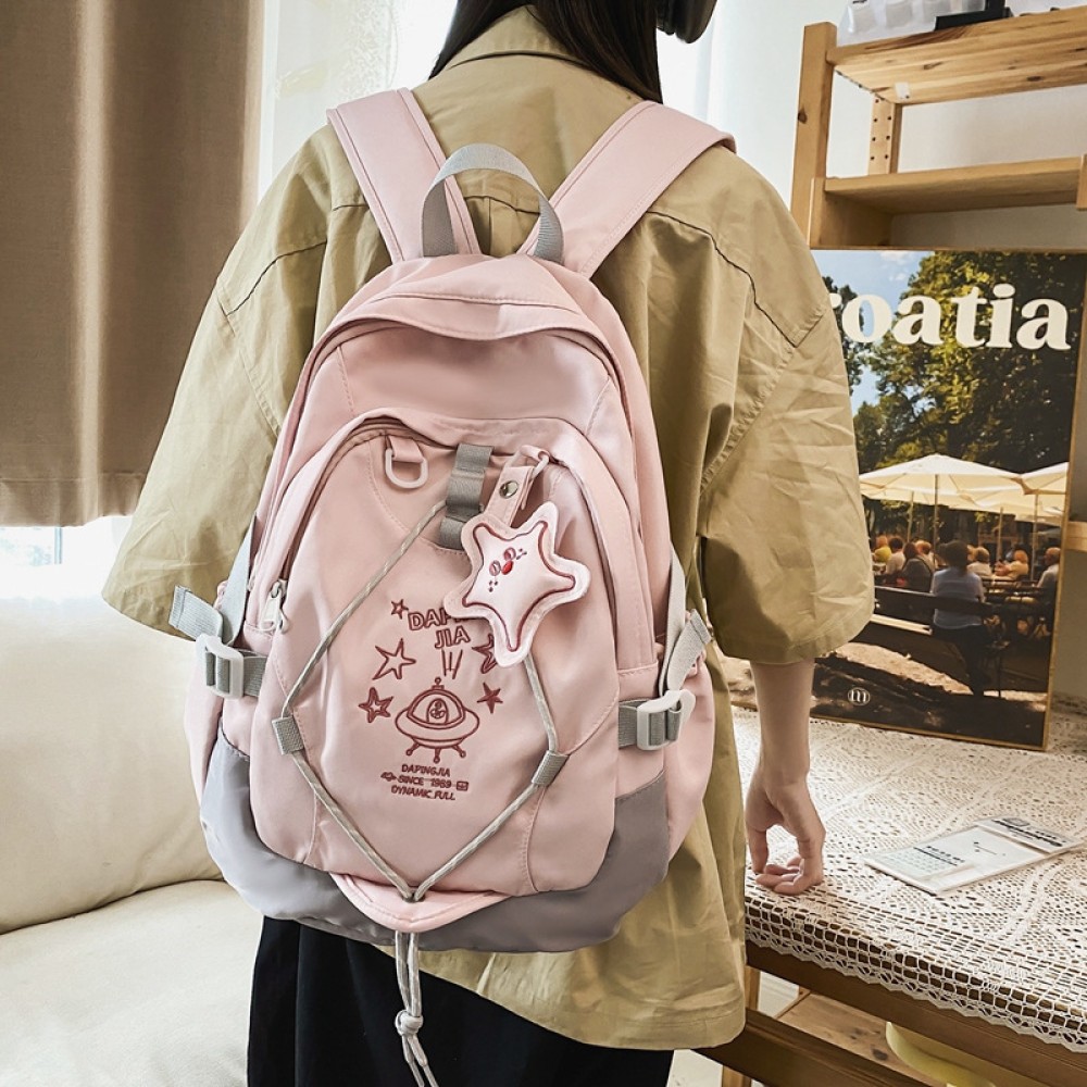 Nhật Bản ins Cô Gái Ngọt Ngào Schoolbag Phong Cách Đại Học Ba Lô Trường Trung Học 2025 Ba Lô Dung Tích Lớn Mới 🔥lzb037vn🔥