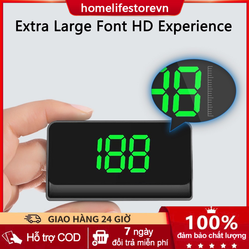 Bộ Hiển Thị Tốc Độ Kính Lái Ô tô HUD - GPS Cảnh Báo Tốc Độ Thiết Bị Cắm Cổng USB