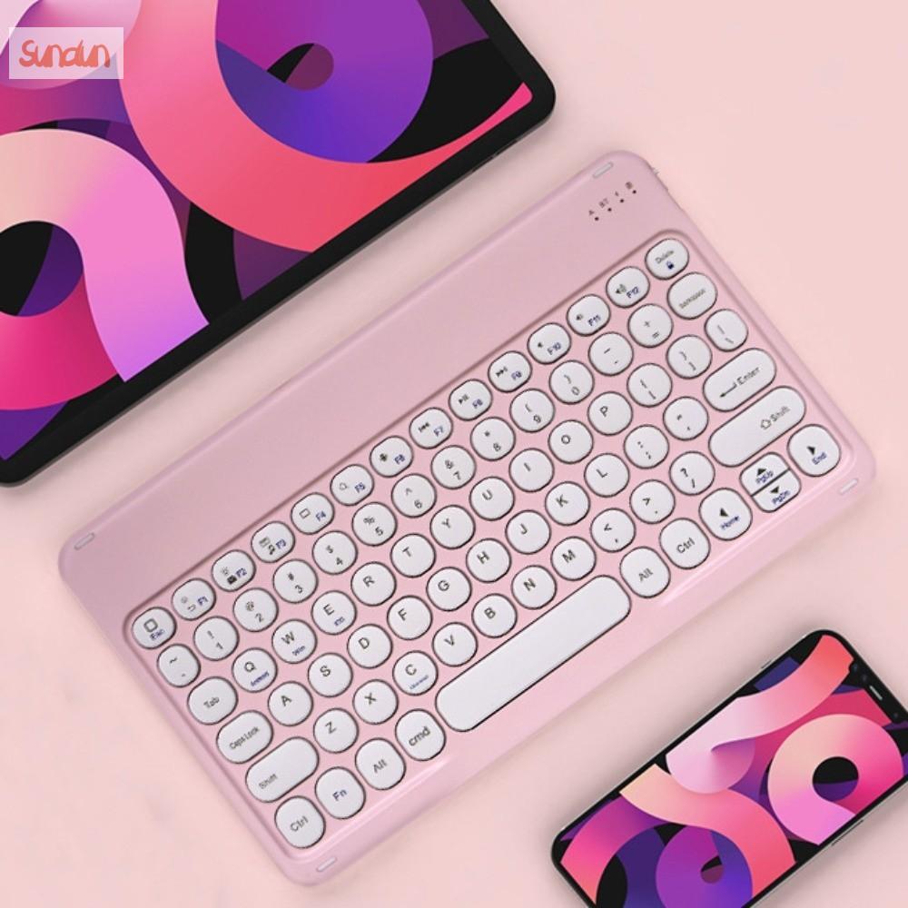 SUNDUN 10 inch Bàn phím Bluetooth mini Siêu mỏng Bàn phím không dây Bàn phím điện thoại di động Di động Bàn phím di động Du lịch