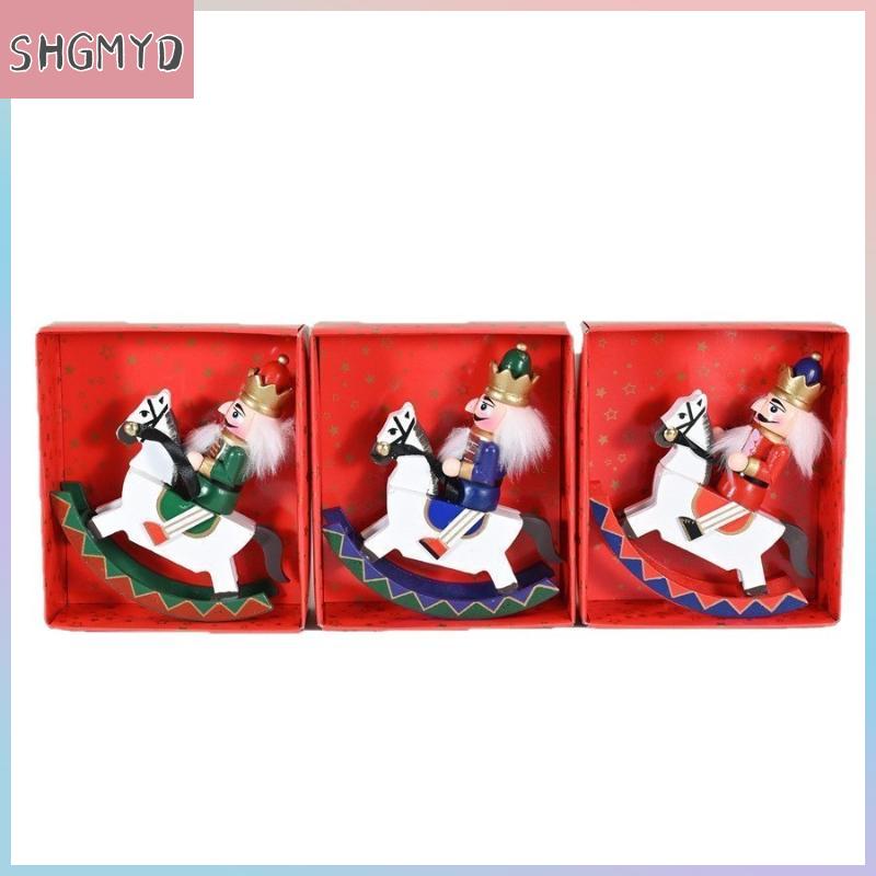 【SHGMYD】 แคร็กเกอร์ไม้1ชิ้นของตกแต่งรูปซานต้าแคร็กเกอร์ต้นคริสต์มาสขนาด25ซม. ของตกแต่งวันหยุด ราคา 202 บาท*ส่งฟรี