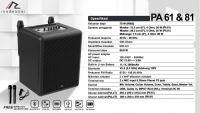 Speaker Bluetooh TWS Multi Fungsi Roadmaster PA61 dan PA81 Produk Asli Indonesia dengan Nomor SNI 04-6253-2003 dan No. Postel 97196/SDPPI/2024