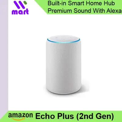 (US Version) Amazon Echo Plus (2nd Gen) - Premium Sound with Built-in Smart Home Hub and Alexa