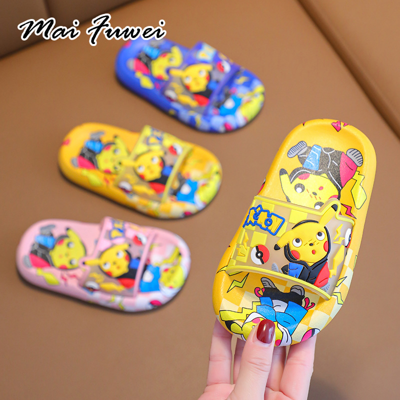 MAIFUWEI รองเท้าเด็ก รองเท้าเด็กผู้หญิง รองเท้าเด็กผู้ชาย รองเท้าหัวโตผญ รองเท้าแตะเด็ก สง่า สบาย ความยืดหยุ่นที่ดี ธรรมชาติ CTX2451GYM 21Z240523 ราคา 149 บาท*ส่งฟรี