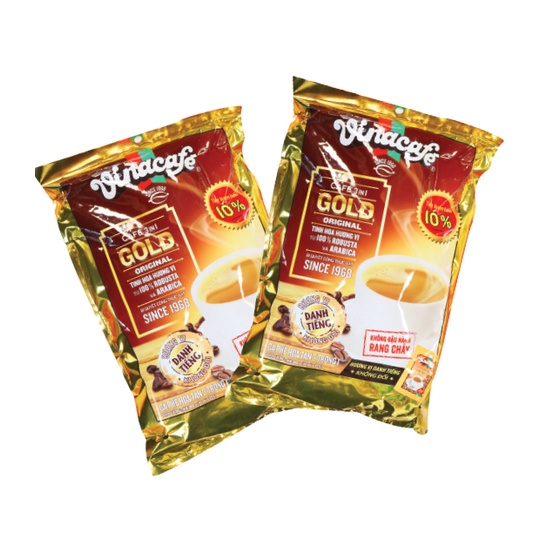 VINAB40_Cà phê sữa VinaCafe Gold 3 trong 1 túi 800g 40 gói 20g