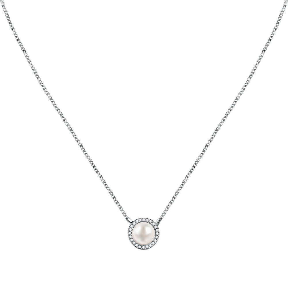 Morellato Perla Collection 38+4cm Women's 925 Silver Necklace SAER49 ราคา 4,800 บาท*ส่งฟรี