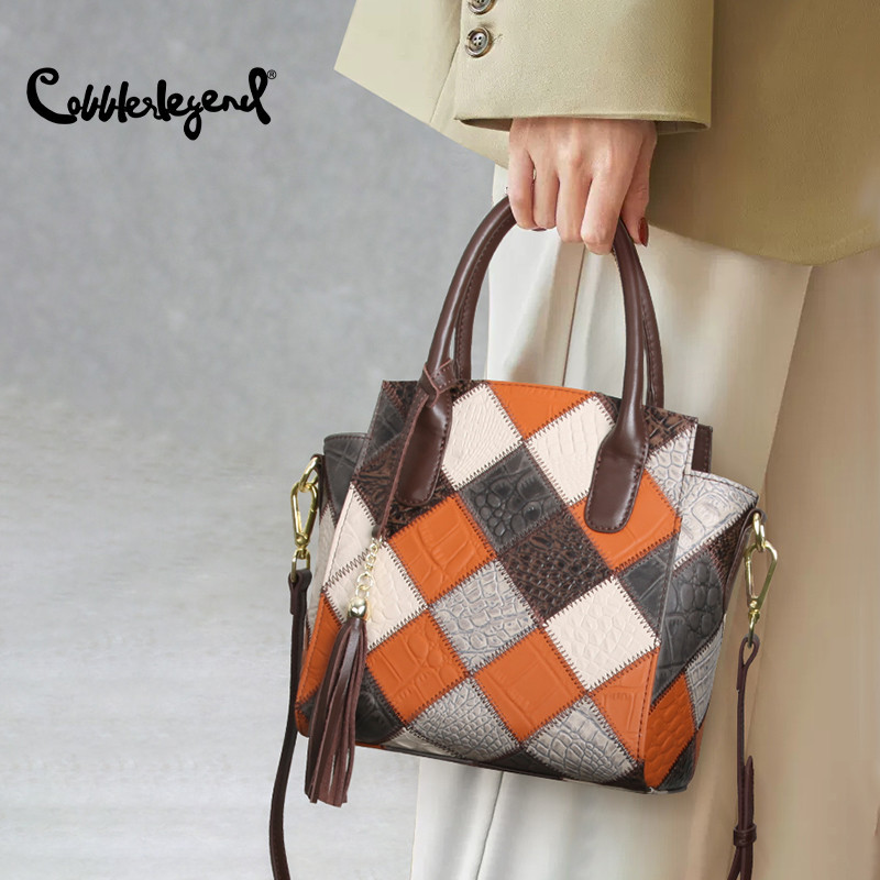 Cobbler legend túi xách cho giày nữ da thật tote túi túi đeo vai bằng da bò
