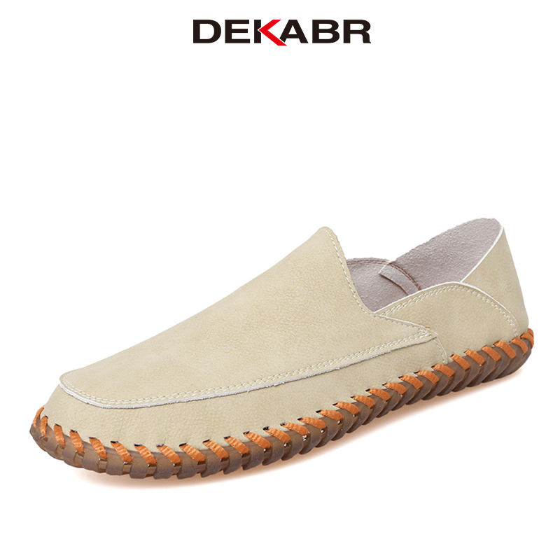 DEKABR New Men's Casual Shoes Microfiber Leather Breathable Comfortable Handmade Fashion Brand Men Shoes Size 38-47 ราคา 888 บาท*ส่งฟรี