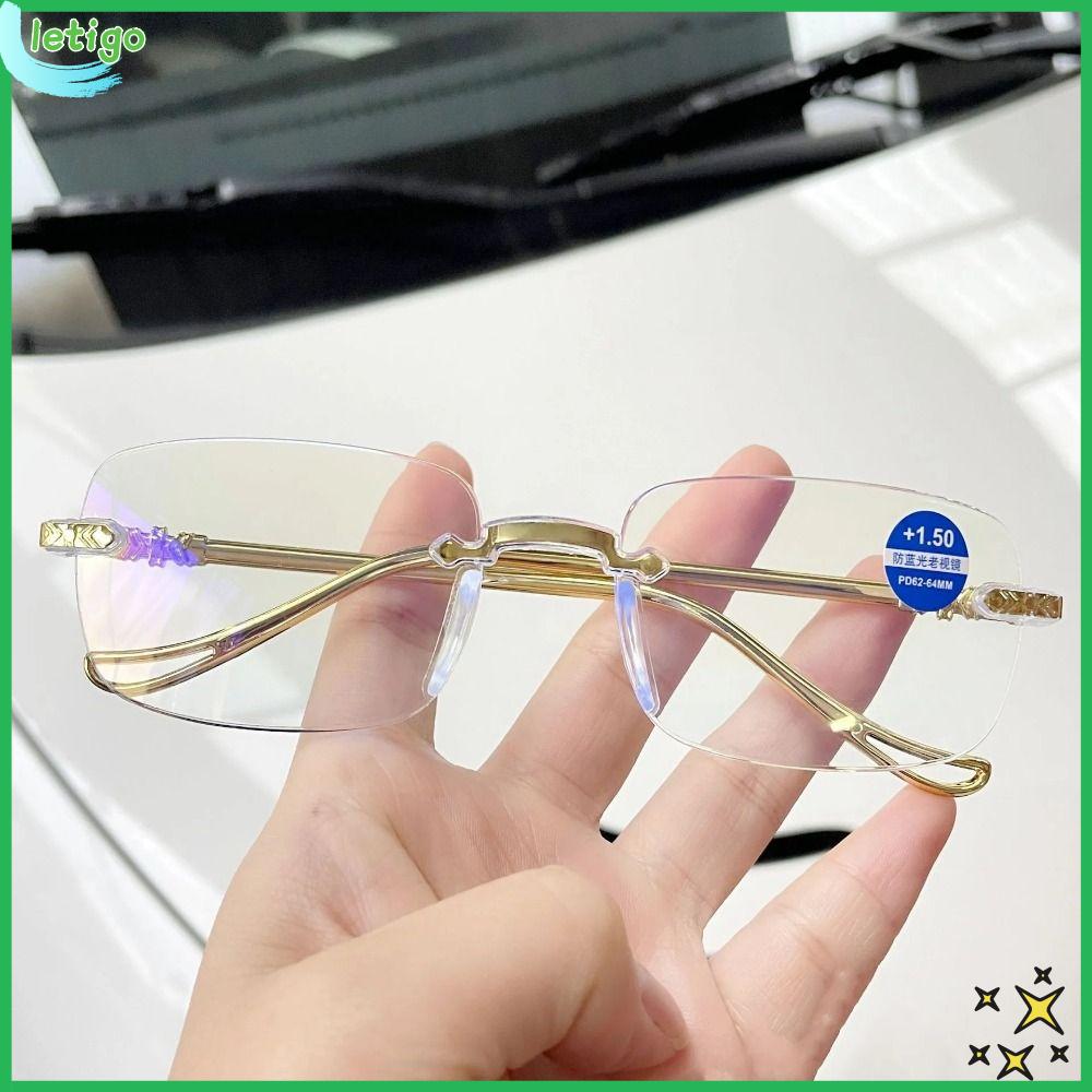 LETIGO Chặn tia xanh Kính Đọc Sách Chống ánh sáng xanh Siêu nhẹ PC Kính viễn thị Thoải mái Bảo vệ mắt Kính mắt quang học Nam Nữ