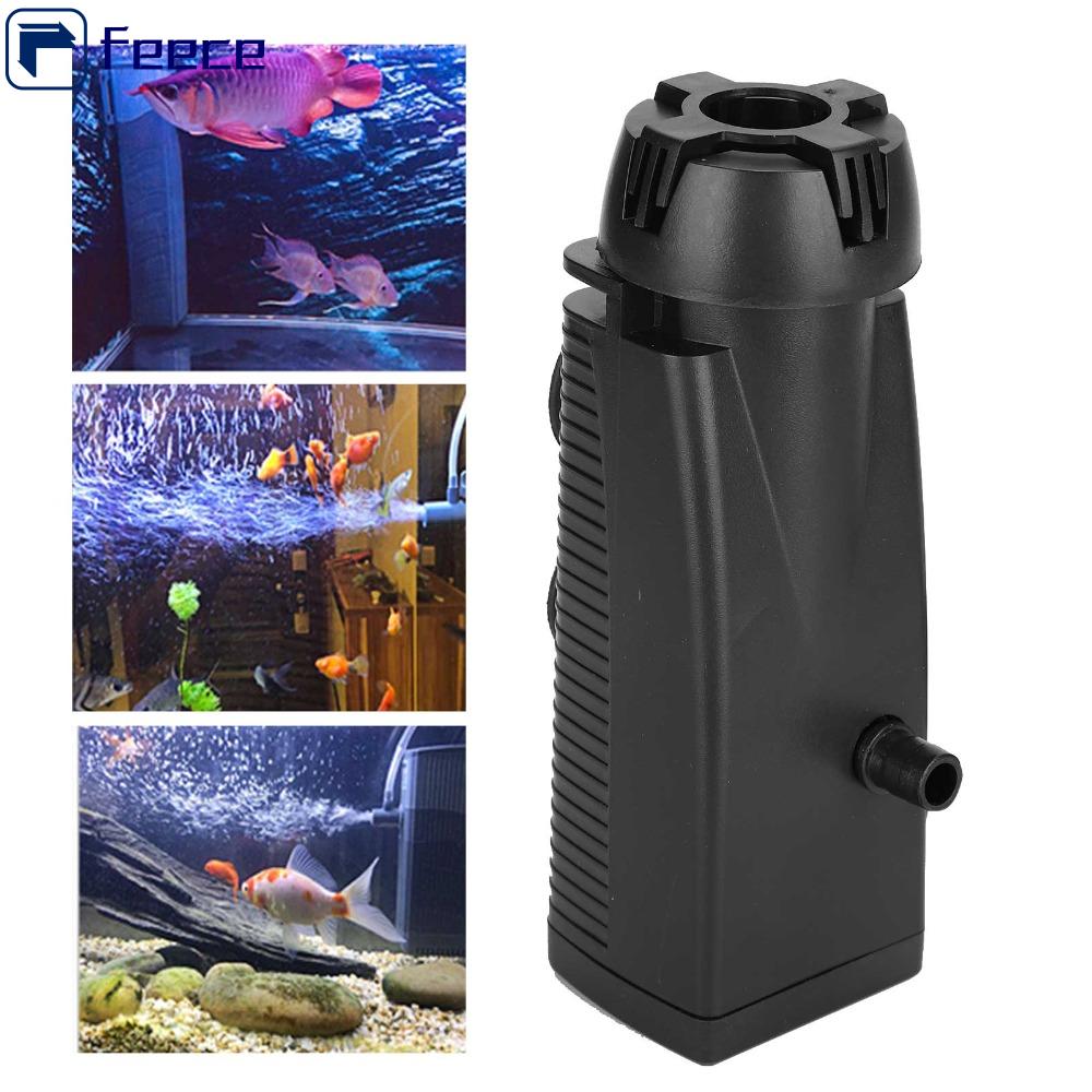 FEECE Loại treo Bộ lọc màng dầu bể cá PVC Đen Bộ lọc bể cá Lọc lọc Cốc hút Bộ lọc skimmer dầu Cỏ nước