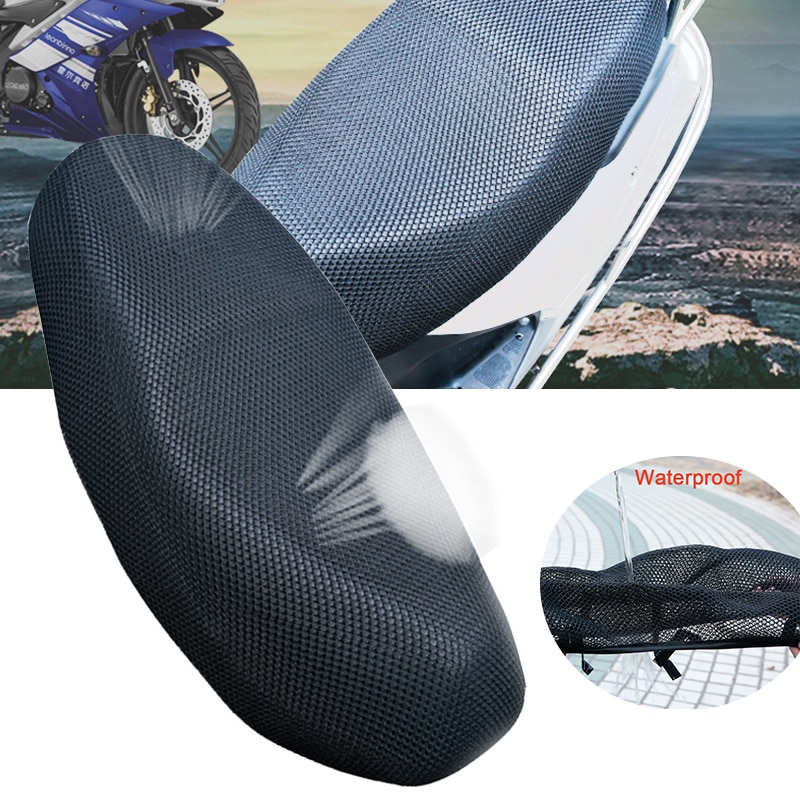 3D Mesh Universal Motorcycle Seat Cover Summer Sunscreen Anti-Slip Waterproof Cushion Protect Net Case Motorcycle Accessories