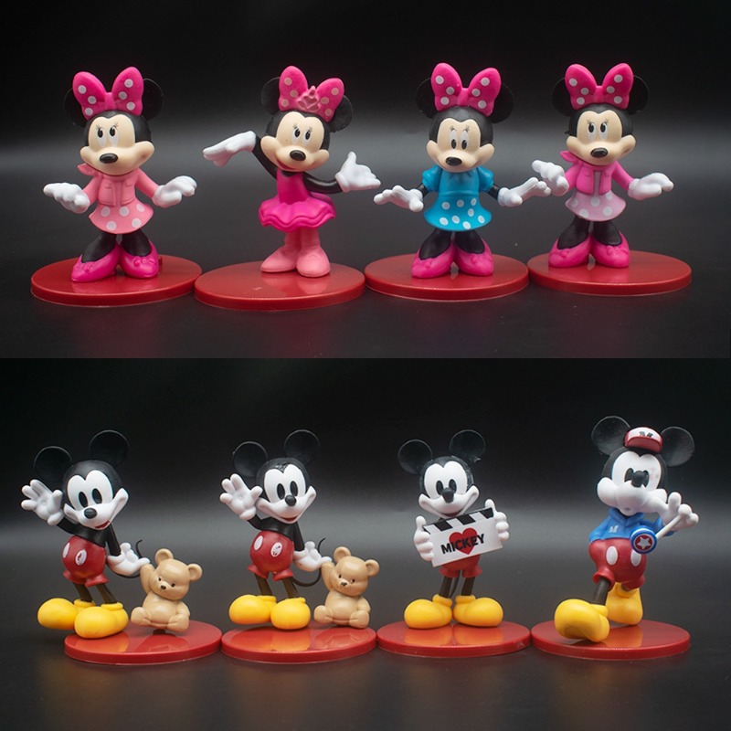 ToyStory 3-7cm 8pcs Lot Mickey Mouse Minnie PVC Action Figure Toys