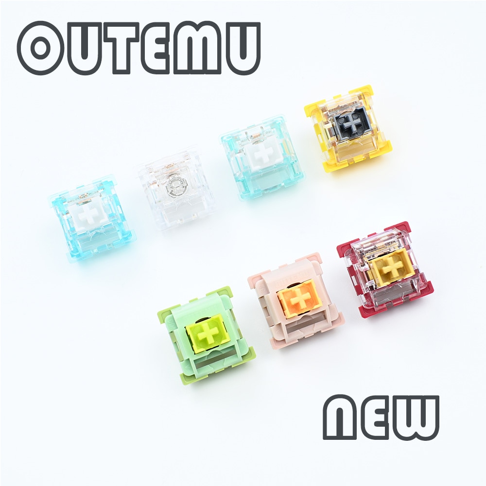 Outemu chuyển đổi công tắc Bàn Phím Cơ 3pin tuyến tính xúc giác im lặng Clicky tương tự thánh Panda chuyển đổi bôi trơn RGB chơi game MX chuyển đổi