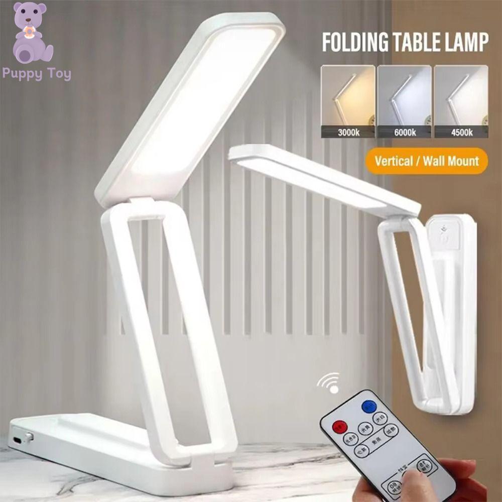 TESDFD Sáng tạo Đèn bàn Có thể sạc lại Có thể điều chỉnh độ sáng Đèn bàn LED cảm ứng Đa chức năng Bảo vệ mắt Đèn ngủ gấp Ký túc xá sinh viên