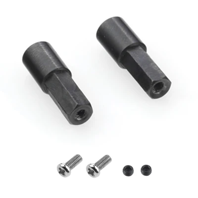 2Pcs Metal Rear Axle Shaft Adapter Accessories for WPL D12 C14 C24 C34 B24 B36 MN D90 D91 MN99S RC Car Parts