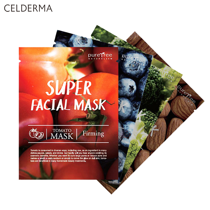 Buy Celderma Puretree Super Facial Masks Box of 10 Masks Einashop SG Official Srore Singapore