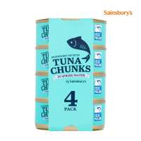 Sainsburys Tuna Chunks In Spring Water - 4 Pack