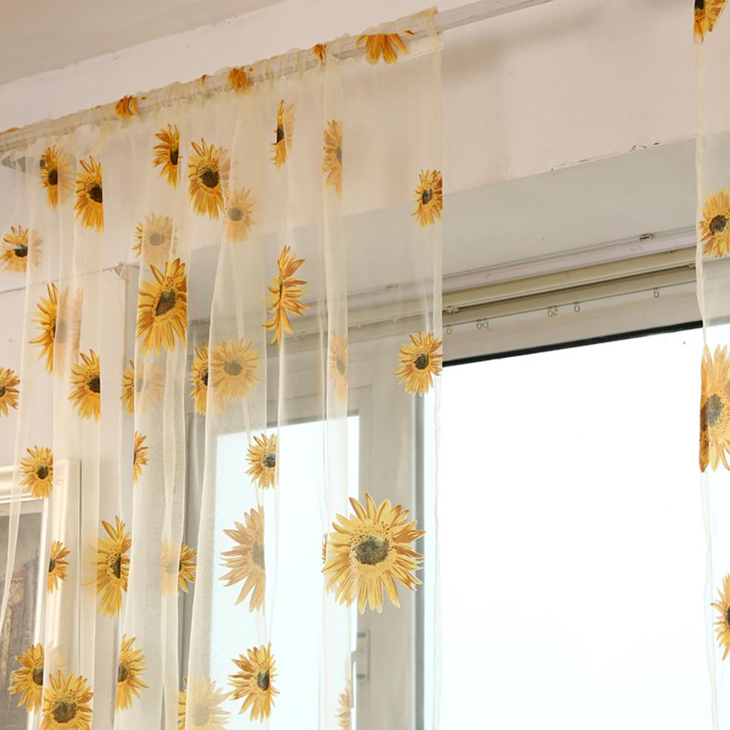 เลือกซื้อ ผ้าม่าน CCEarth Voile Rod Pocket Curtain Panel Print Window Drape Panel for ราคาพิเศษ มีเก็บเงินปลายทาง