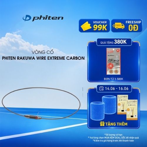 Vòng Cổ Phiten Rakuwa Necklace Wire Extreme Carbon