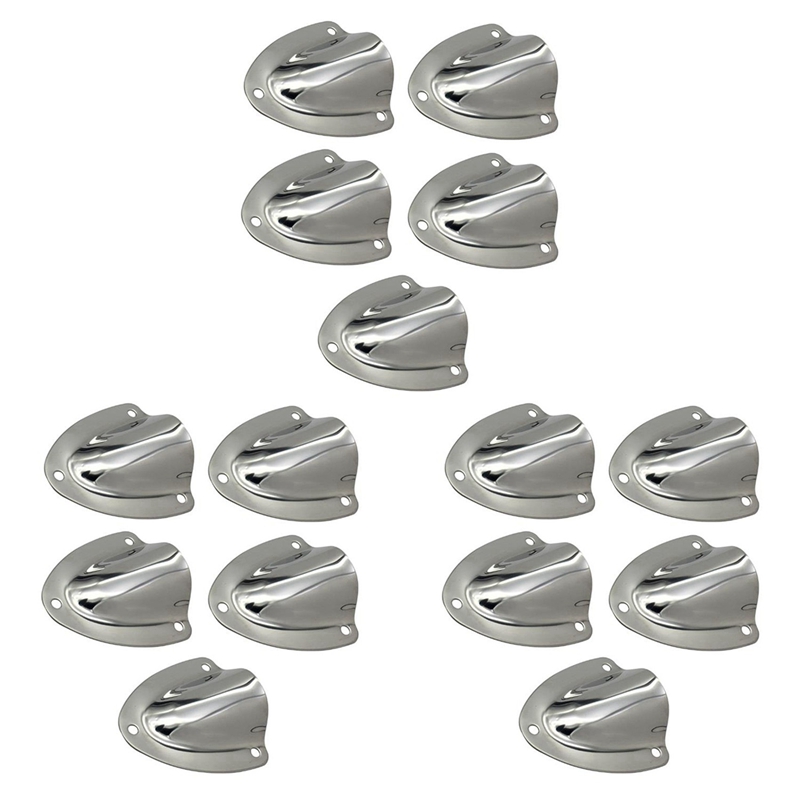 15 PCS Marine Grade Stainless Steel Large Vent -Shell for Yacht Boat Sailing Ship Accessory