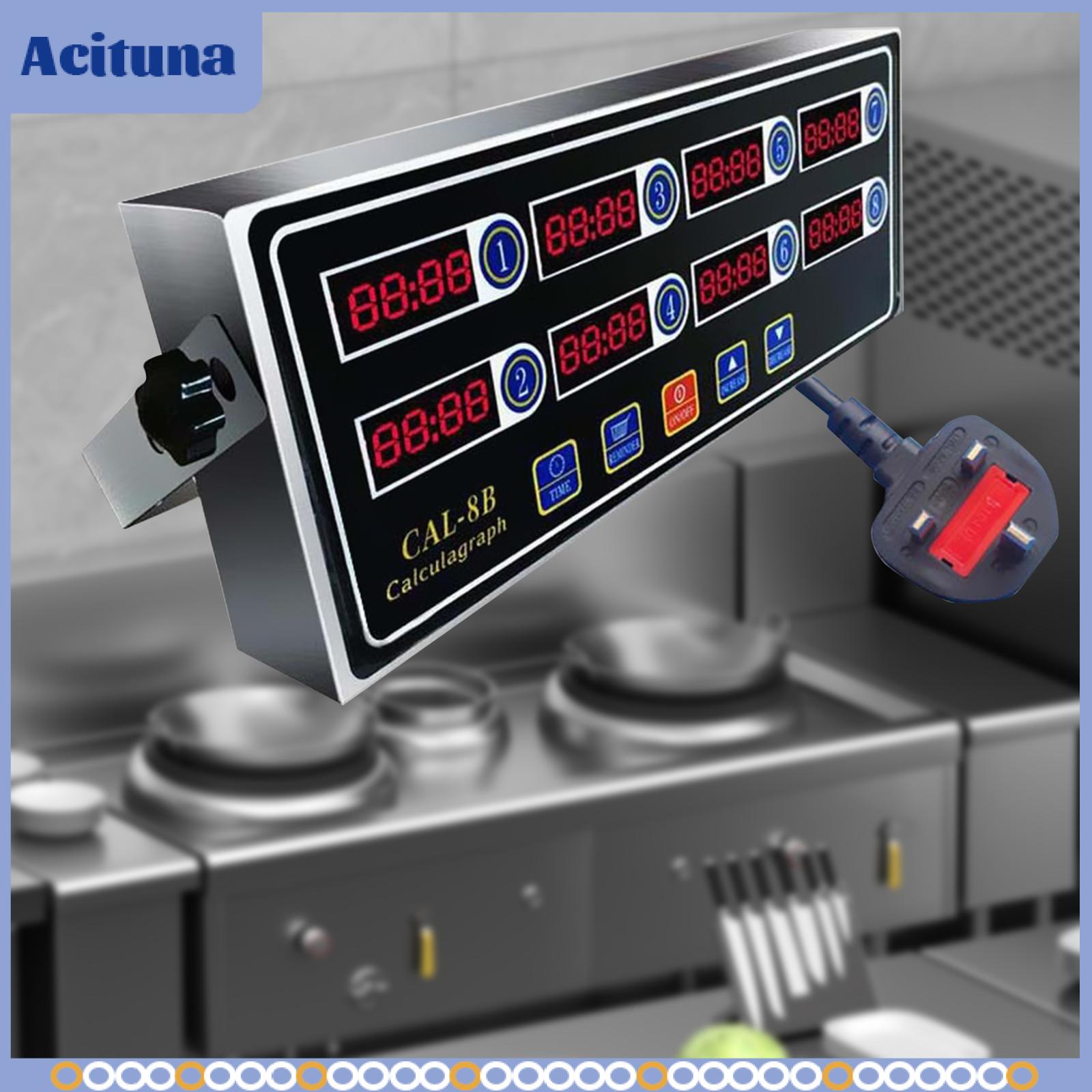เครื่องครัวและอุปกรณ์บนโต๊ะอาหาร Acituna ตัวจับเวลาแบบดิจิตอลจอแสดงผล LED นาฬิกานับถอยหลังการทำอาหารตัวจับเวลาครัวเพื่อการอบที่ง่ายดาย ราคา 5,829 บาท*ส่งฟรี