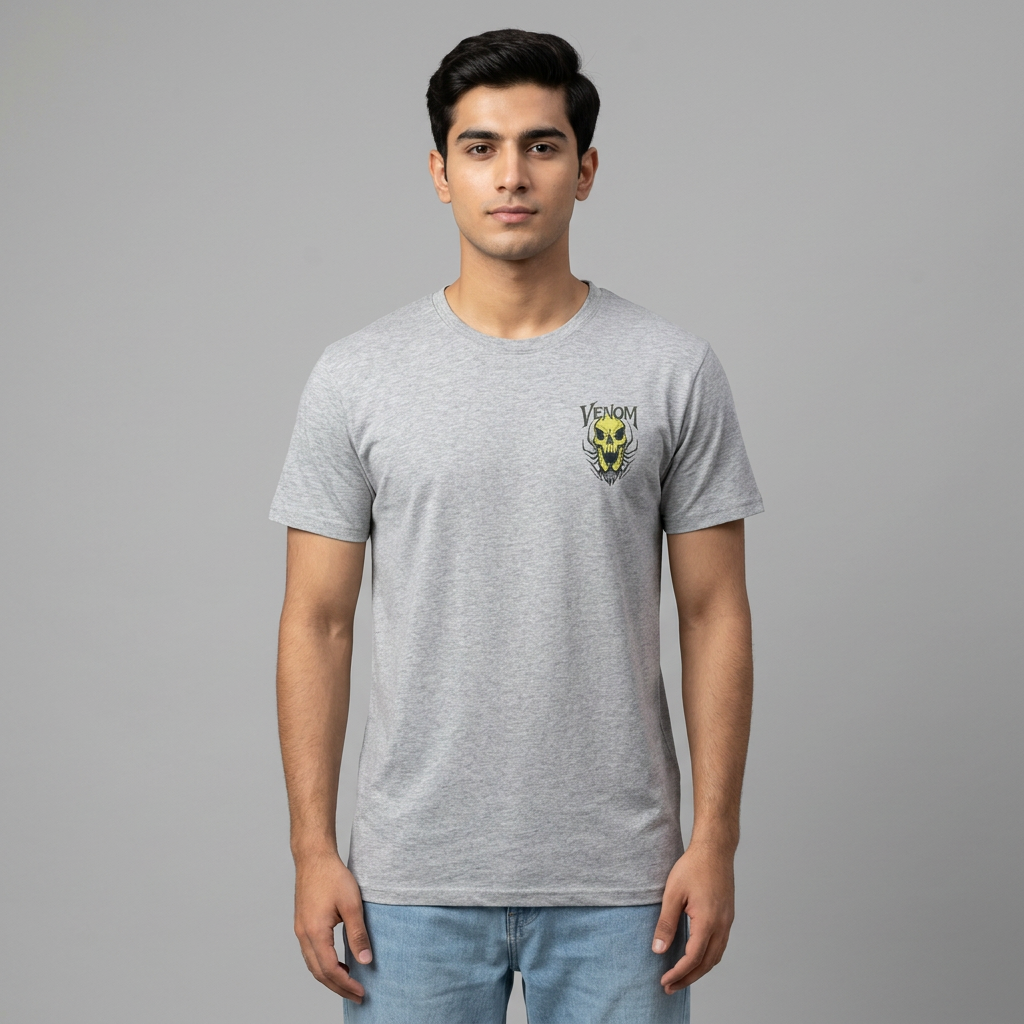 HashBack Printed Crew Neck T Shirt For Men - Round Neck II