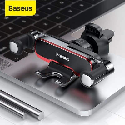 Baseus Car Phone Holder for Car Air Vent Mount Cell Phone Support Phone Holder Stand for iPhone Samsung Metal Gravity Phone Hold
