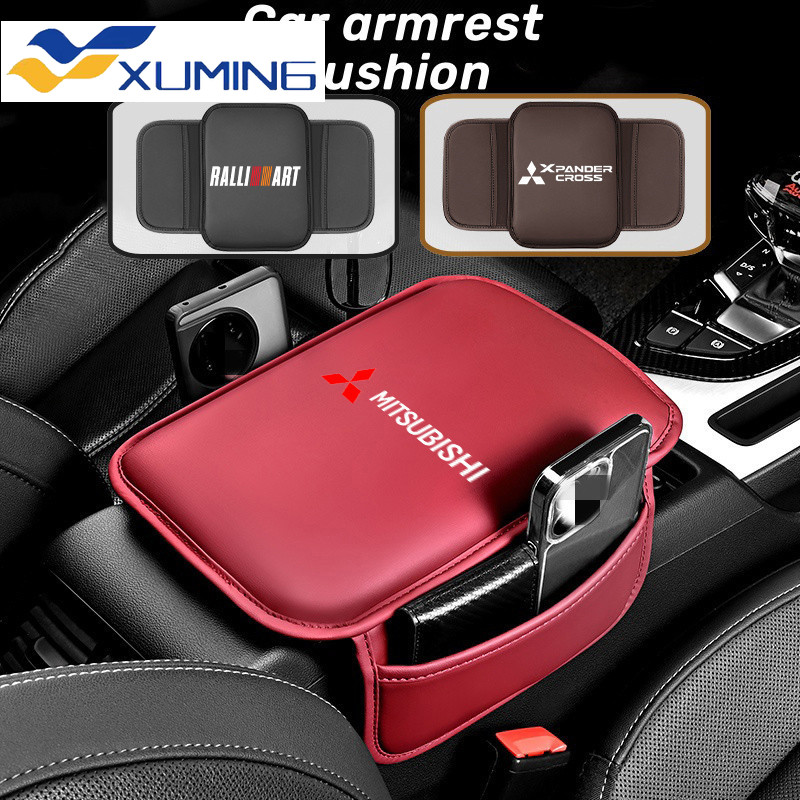 Xuming Mitsubishi Car Armrest Pad Center Console Armrest Protection Pad Multifunctional Armrest Storage Bag for Mitsubishi Xpander Cross Mirage G4 Lancer Outlander Pajero Montero Sport Strada ราคา 258 บาท*ส่งฟรี
