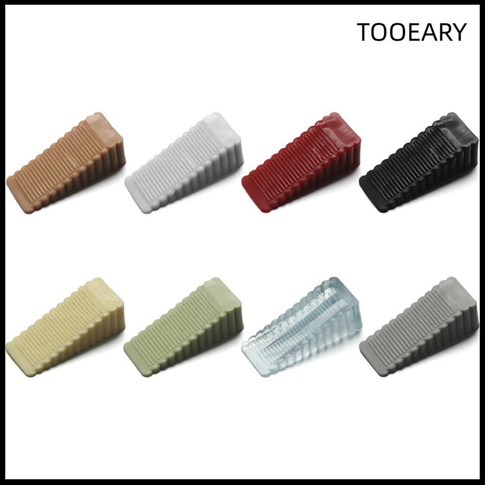 Home Self Adhesive ABS Silicone Non Punching Door Stopper Floor Block Wall Protector Door Wedge ราคา 68 บาท*ส่งฟรี
