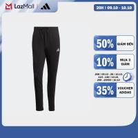 [7-19H59 9.10-VOUCHER 20%+MUA 3 GIẢM 10%] adidas Lifestyle Essentials Single Jersey Tapered Open Hem 3-Stripes Pants Men Black GK8995