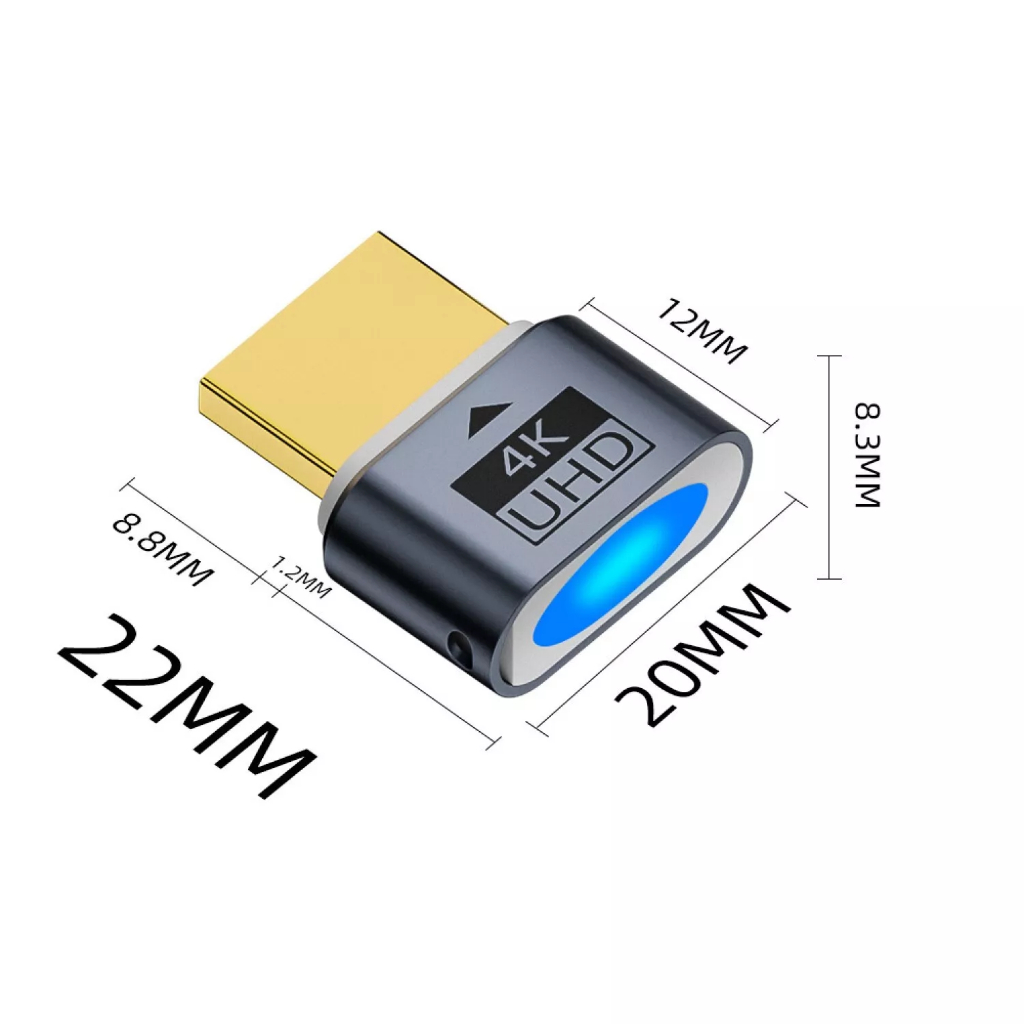 Bộ Chuyển Đổi Màn Hình Ảo Bộ Giả Lập Màn Hình Ảo Phích Cắm Giả DDC EDID 4K 60hz Tương Thích DP Displ
