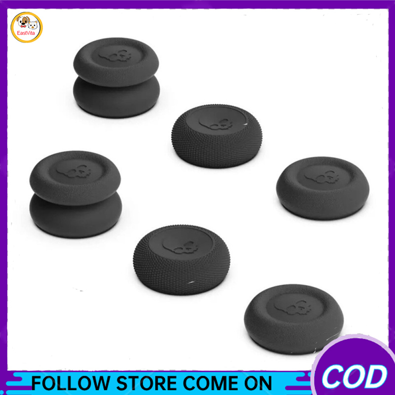 6 cái Nắp chụp cần điều khiển tương thích cho Steam boong fps/TPS gà ăn Artifact Silicone Non-Slip nút bọc cần điều khiển ngón cái