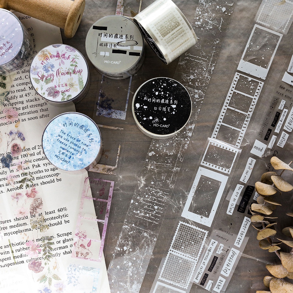 ENWEI 1 Roll 25mm*2m Vintage Journal Masking Tape Waterproof Paper Washi Tape Scrapbooking Material Scrapbook Kit