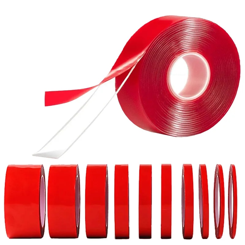 Nano Double Sided Tape 6/8/10/15/20/25/30/40mm Washable Reusable Transparent Waterproof Adhesive Tape For Kitchen Bathroom Party e36cj