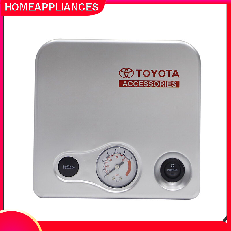 Bơm lốp ô tô toyota tự ngắt cao cấp - bơm nhanh và siêu bền - thiết kế hiện đại