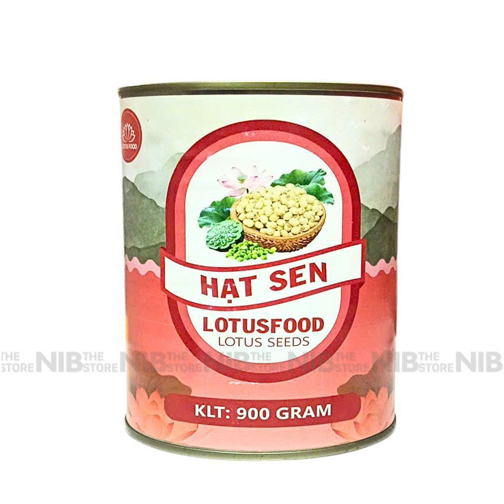 Hạt sen ngâm nước đường Lotusfood lon 900g