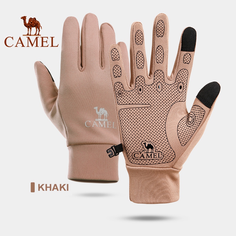 Camel Touchscreen Cycling Gloves Winter Thermal Warm Full Finger Glove
