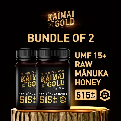 [Bundle Of 2]Kaimai Gold UMF 15+ Raw Manuka Honey - 500g
