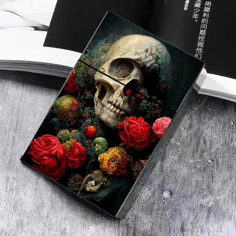 20pcs Cegarretes Cover Pressure Resistant Waterproof Container Design Thick Ciggarrete Box Skull Printed