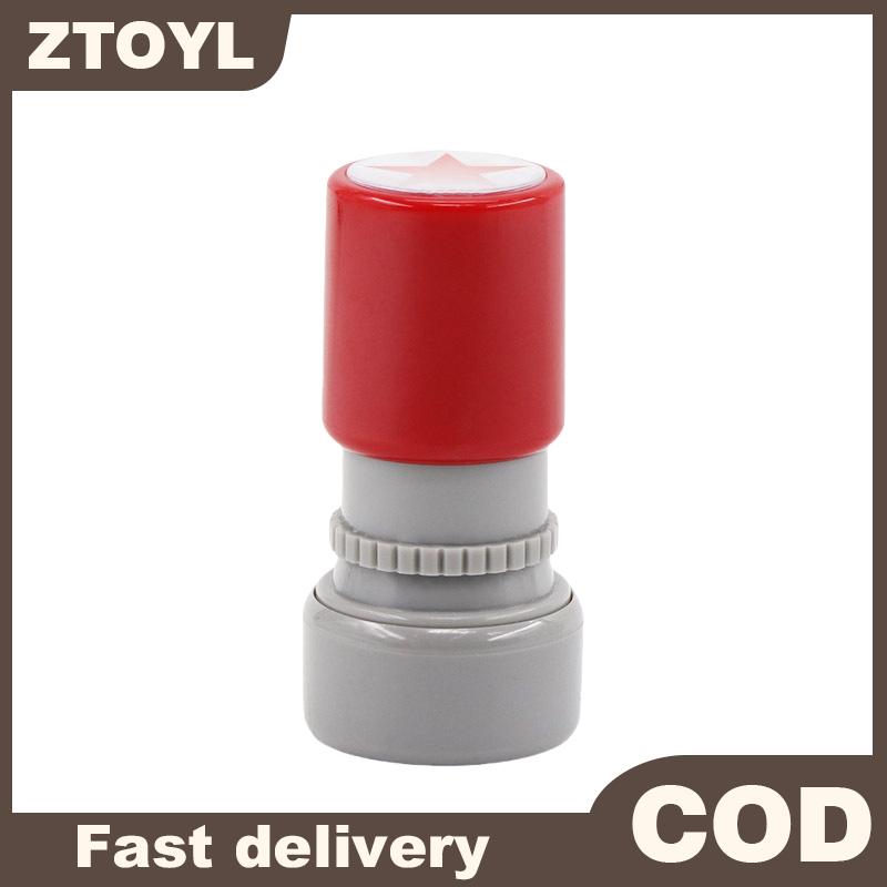 ZTOYL แสตมป์ดาวห้าแฉกสีแดงสำหรับครูโรงเรียนใช้ในครอบครัวกระตุ้นให้เด็กสอนแสตมป์รางวัลหมึกอัตโนมัติ