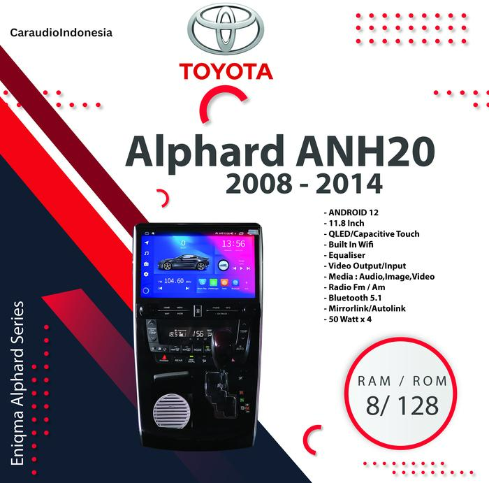 PROMO HEAD UNIT OEM LOOK STYLE FOR TOYOTA ALPHARD ANH 20 11.8 INCH 2008 - 2014 - TOKO PERKAKAS001 Giá 15,770,000 Đồng*Miễn phí vận chuyển