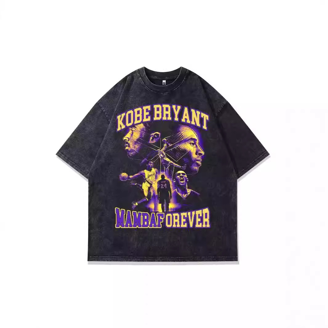 2025 Năm Mới Cotton Cổ Tròn Tay Ngắn T Áo Sơ Mi Cao Hip Hop Đường Phố Rodman Ngôi Sao Bóng Rổ In Hình Tay Ngắn T Áo Sơ Mi Nam Nữ Cặp Đôi Áo Kiểu Mỹ Bán Th