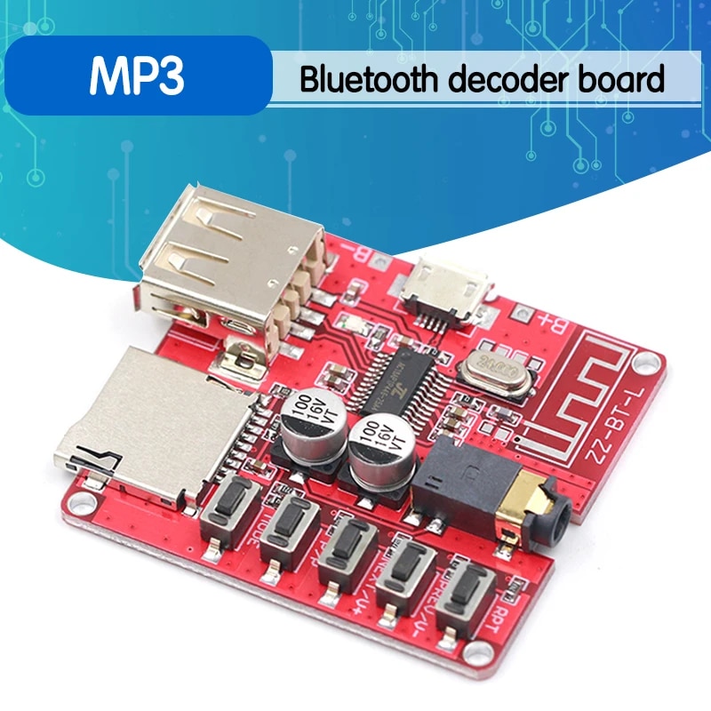 Hot Vé sản phẩm hấp dẫn Bluetooth Bảng Giải Mã MP3 Lossless Loa xe hơi Khuếch Đại Sửa Đổi Bluetooth 4.1 bảng mạch