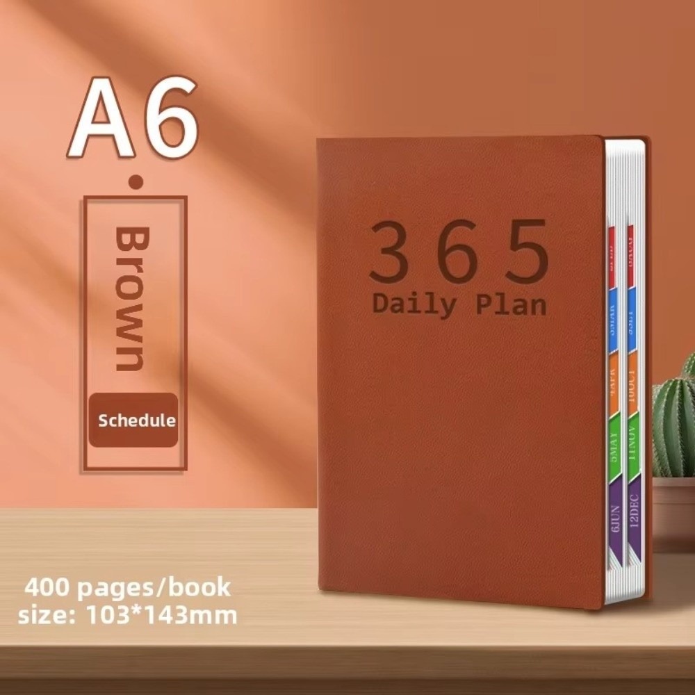 UNIITY Portable 2027 Schedule Book with Calendar A6 Notebook Efficiency Manual To Do List Notepad School Office Supplies