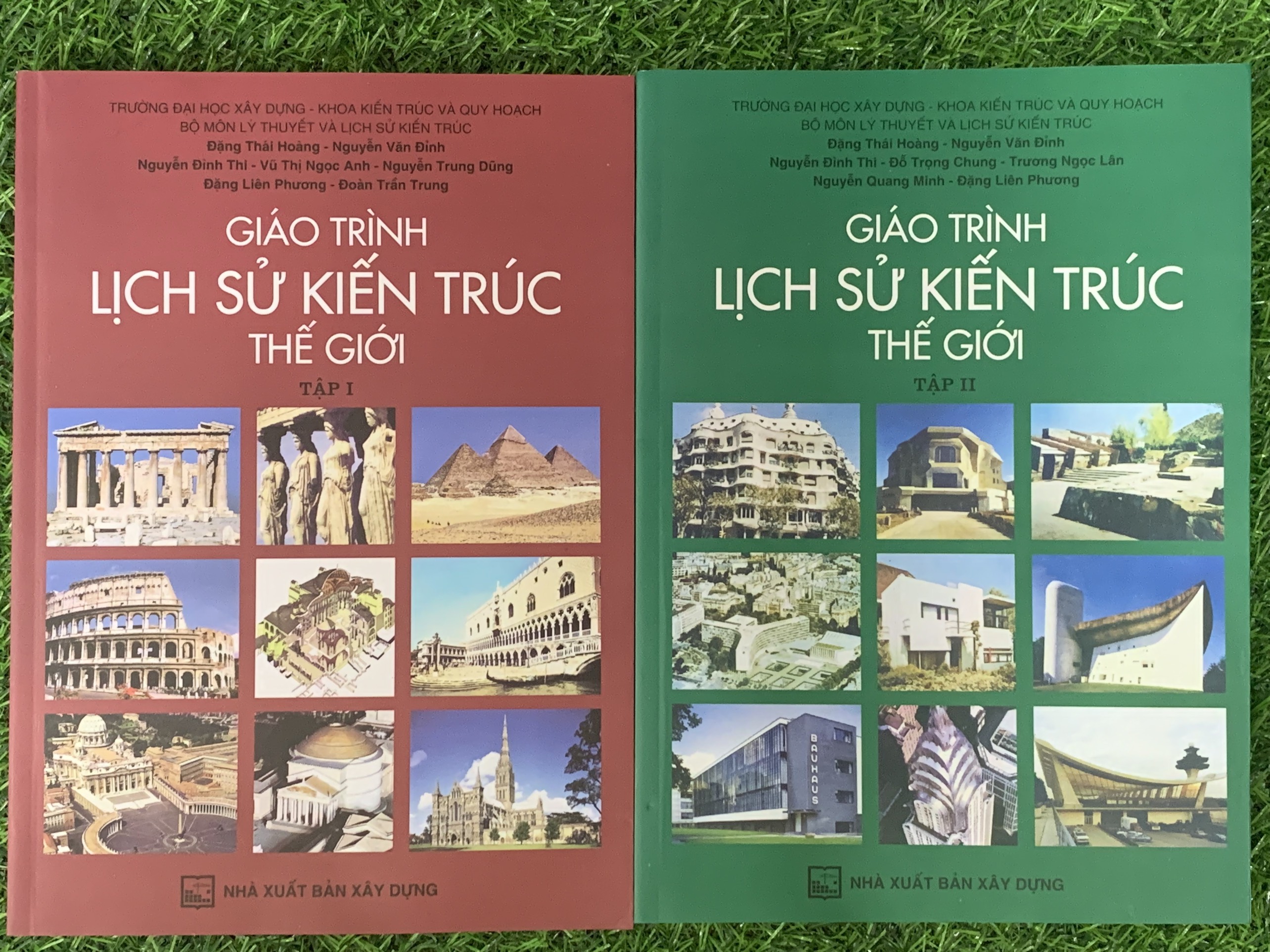 Sách  Combo trọn bộ _Giáo trình lịch sử kiến trúc thế giới Tập 1 & tập 2- NXB Xây Dựng-MK