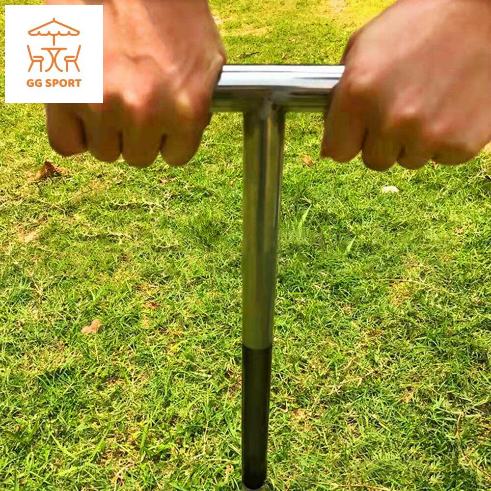 AZM7500 20 inch Sân golf Mán đất Độ sâu lấy mẫu T-Style Hình ống Dụng cụ làm vườn Đầu dò của bộ lấy mẫu đất Bộ dụng cụ kiểm tra đất Công cụ đào