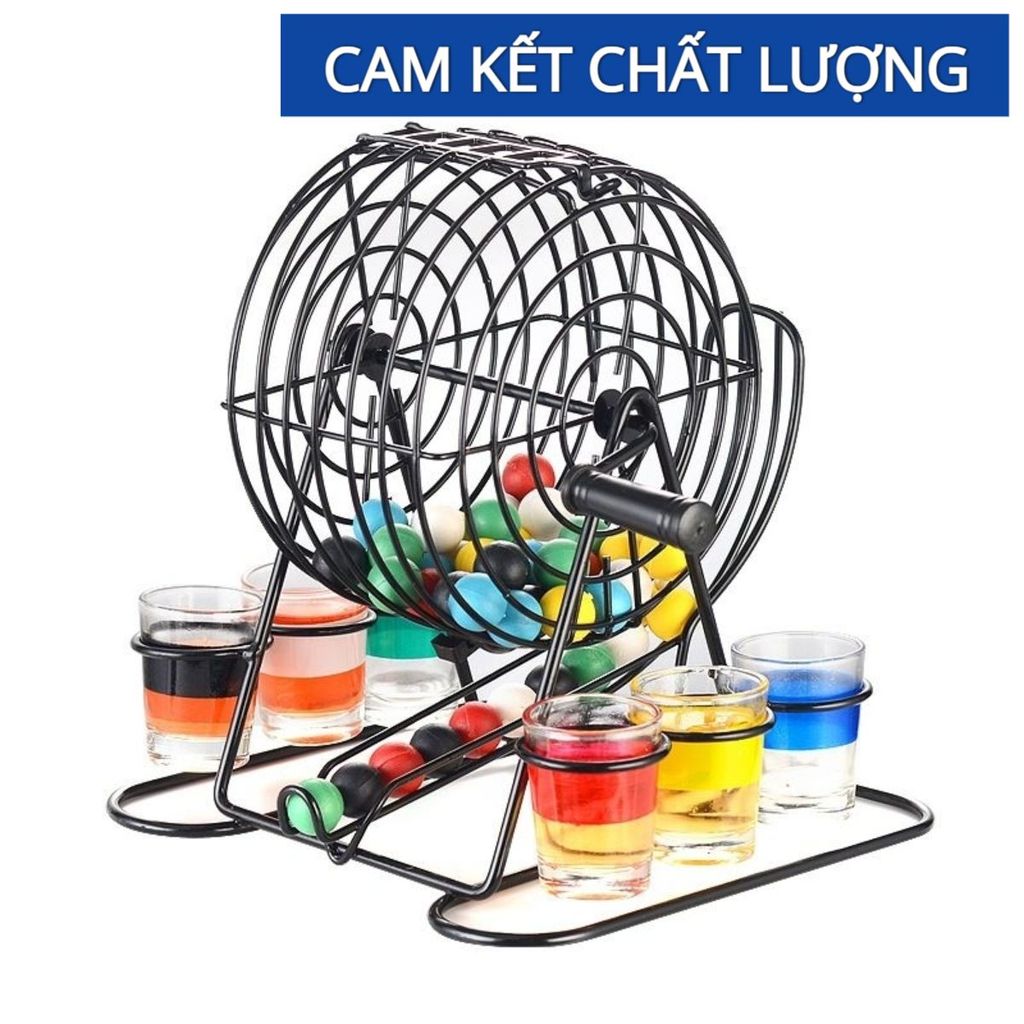 (Rẻ Vô Địch) (Rẻ Vô Địch) Trò Chơi Ăn Nhậu Lồng Quay 48 Bóng Drinking Bingo, Đồ Chơi Uống Rượu Siêu Mới Lạ, Hàng Đẹp Xịn Xò